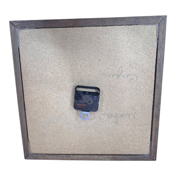 Vintage Yei Kachina Dancer Southwestern Sand Painting Wall Clock Turquoise 13" - Picture 3 of 6